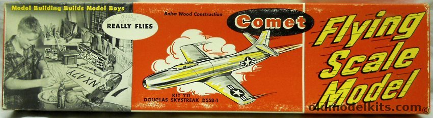 Comet Douglas Skystreak D558-1 For JETEX - 23.7 Inches Long - Coca-Cola Bottle Issue (D-558), Y11-129 plastic model kit